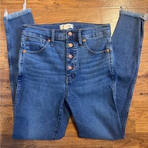 Madewell Skinny Jeans in Medium Blue, Size 27